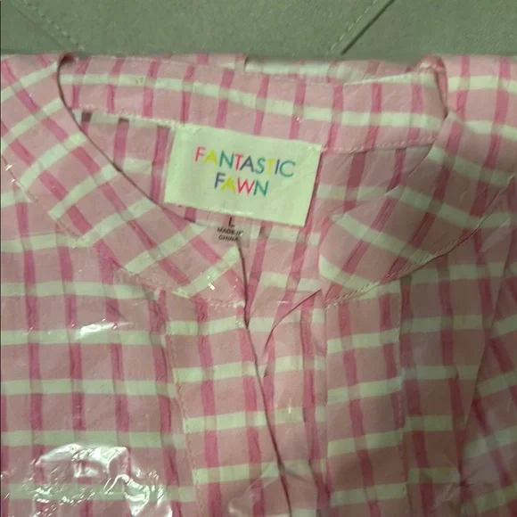 Fantastic Fawn Pink Checkered Midi Dress - Picture 3 of 4